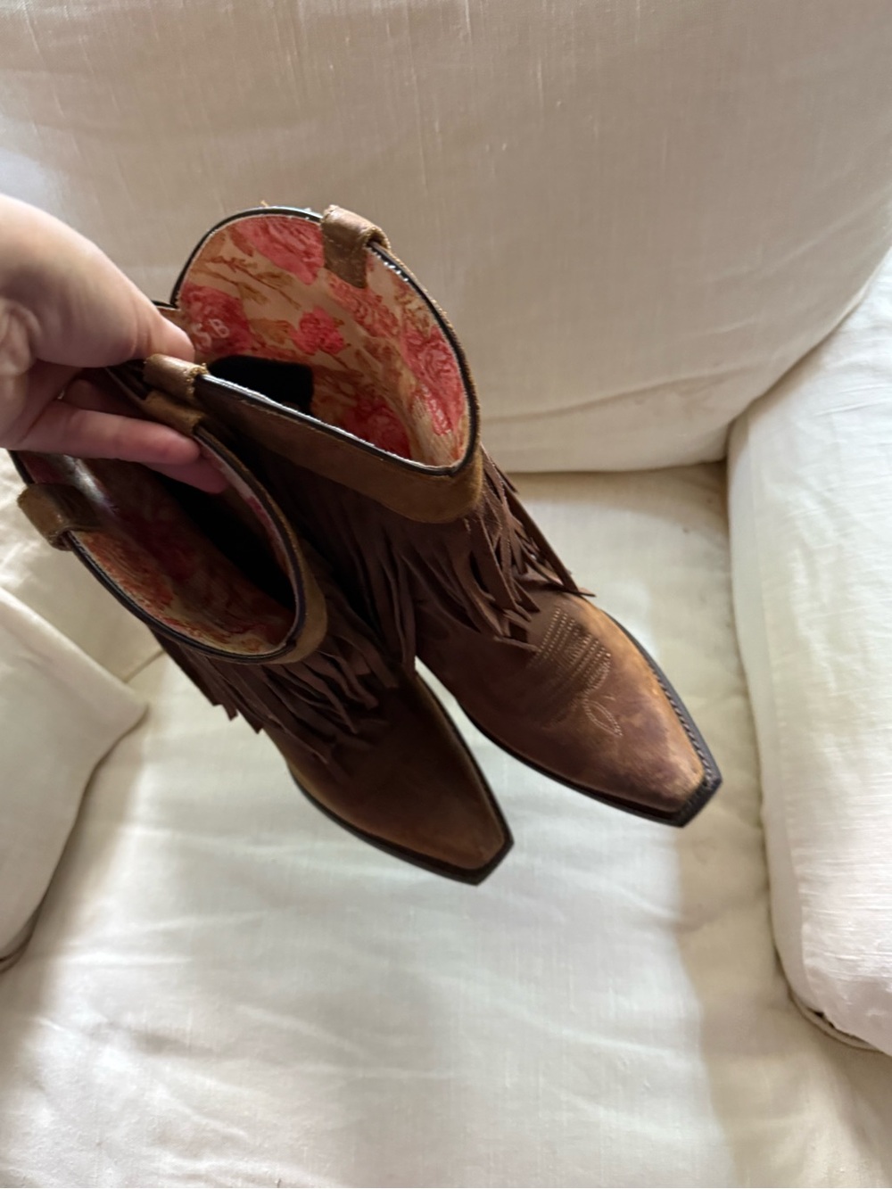 Ariat Gold Rush fringe western boots br - Picture 8 of 8
